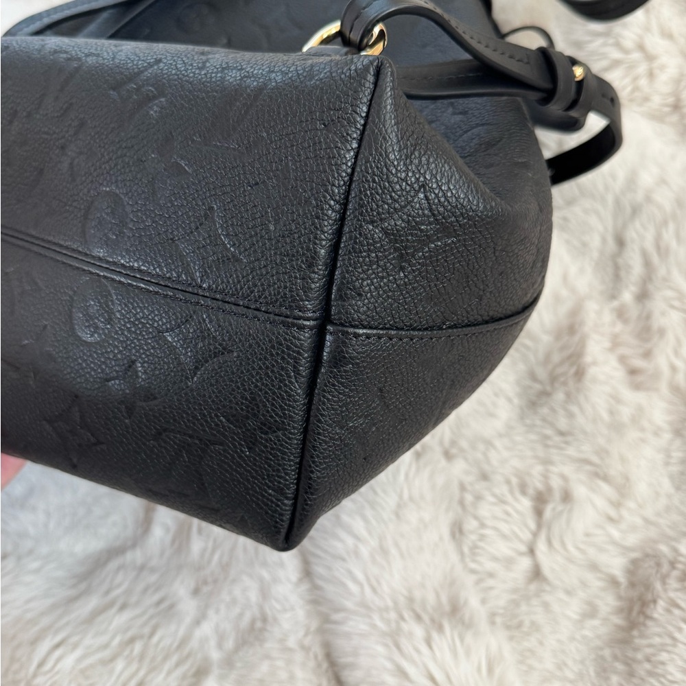 Louis Vuitton Montsouris PM Backpack in Empriente Noir - Picture 7 of 13